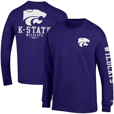 Champion Kansas State Wildcats Team Stack Long Sleeve T-Shirt