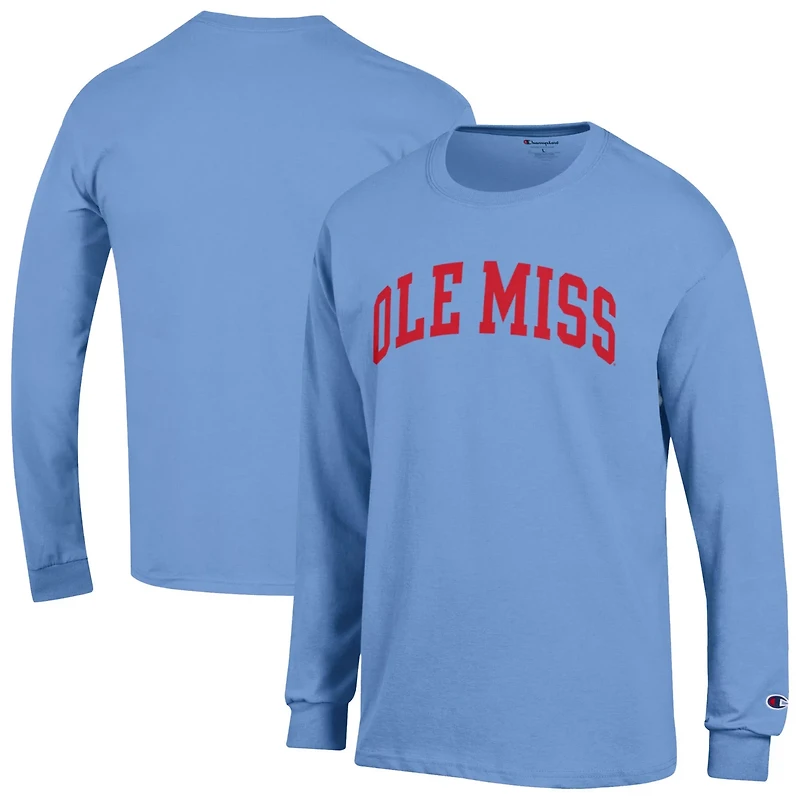 Champion Light Ole Miss Rebels Basic Arch Long Sleeve T-Shirt