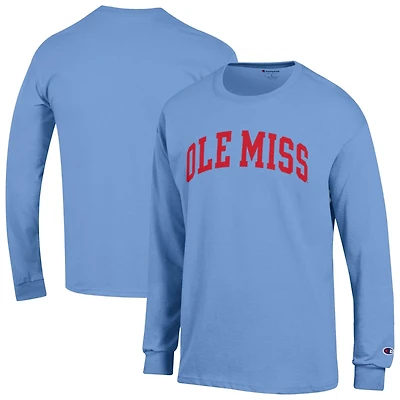 Champion Light Ole Miss Rebels Basic Arch Long Sleeve T-Shirt