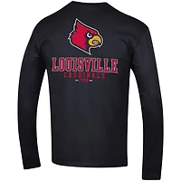 Champion Louisville Cardinals Team Stack Long Sleeve T-Shirt