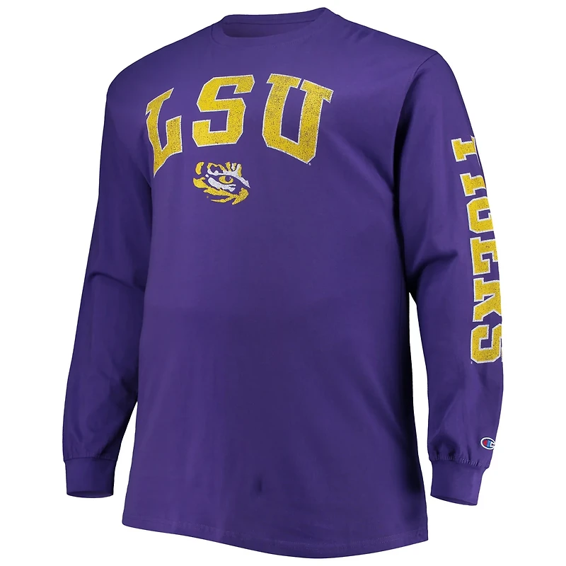 Champion LSU Tigers Big  Tall 2-Hit Long Sleeve T-Shirt
