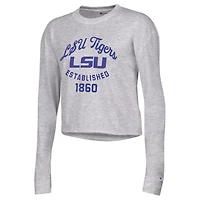 Champion LSU Tigers Boyfriend Cropped Long Sleeve T-Shirt