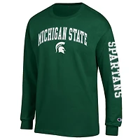 Champion Michigan State Spartans Arch Over Logo 2-Hit Long Sleeve T-Shirt