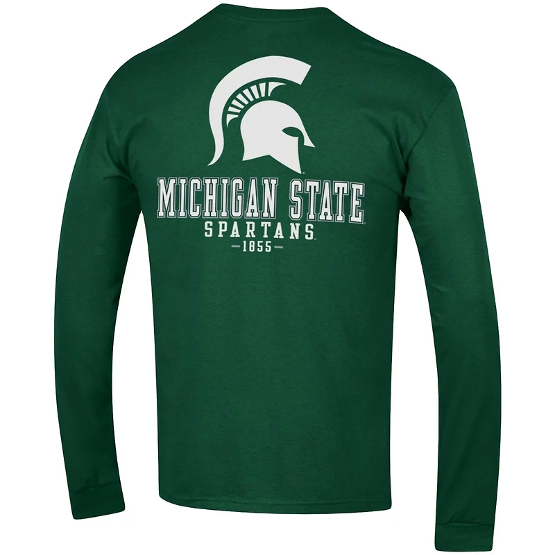 Champion Michigan State Spartans Team Stack Long Sleeve T-Shirt