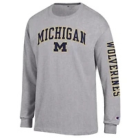 Champion Michigan Wolverines Arch Over Logo 2-Hit Long Sleeve T-Shirt