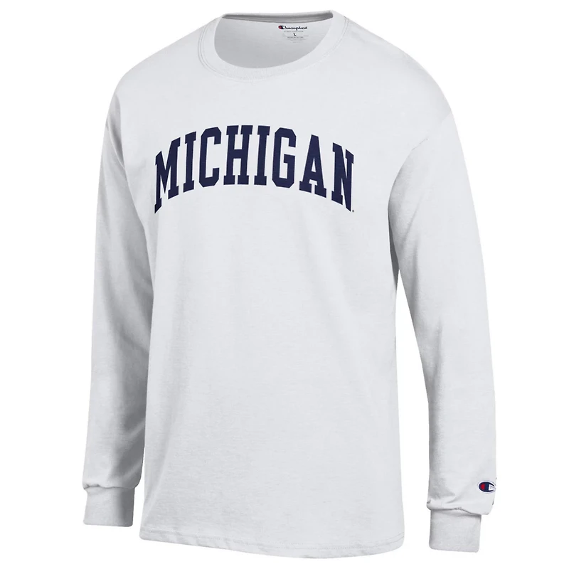 Champion Michigan Wolverines Basic Arch Long Sleeve T-Shirt