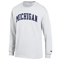 Champion Michigan Wolverines Basic Arch Long Sleeve T-Shirt