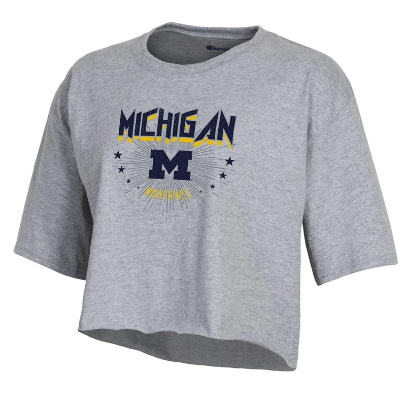 Champion Michigan Wolverines Boyfriend Cropped T-Shirt