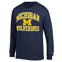 Champion Michigan Wolverines High Motor Long Sleeve T-Shirt