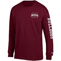 Champion Mississippi State Bulldogs Team Stack Long Sleeve T-Shirt