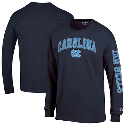 Champion North Carolina Tar Heels Arch Over Logo 2-Hit Long Sleeve T-Shirt