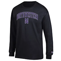 Champion Northwestern Wildcats Arch Over Logo Long Sleeve T-Shirt