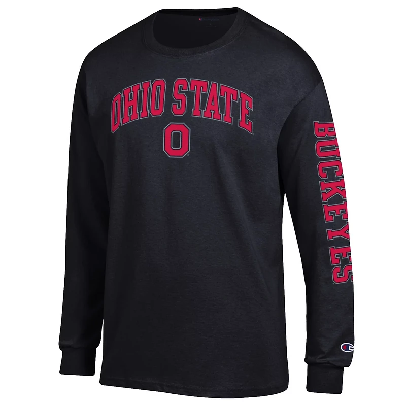 Champion Ohio State Buckeyes Arch Over Logo 2-Hit Long Sleeve T-Shirt