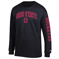 Champion Ohio State Buckeyes Arch Over Logo 2-Hit Long Sleeve T-Shirt