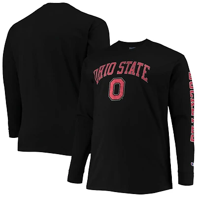Champion Ohio State Buckeyes Big  Tall 2-Hit Long Sleeve T-Shirt