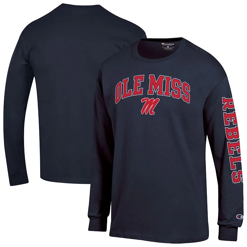 Champion Ole Miss Rebels Arch Over Logo 2-Hit Long Sleeve T-Shirt