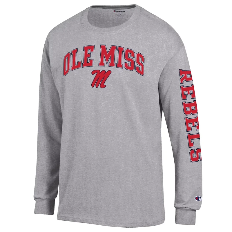 Champion Ole Miss Rebels Arch Over Logo 2-Hit Long Sleeve T-Shirt