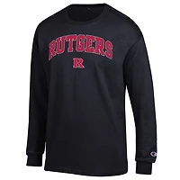 Champion Rutgers Scarlet Knights Arch Over Logo Long Sleeve T-Shirt