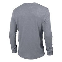 Champion St Louis Blues Tri-Blend Dual-Stripe Long Sleeve T-Shirt