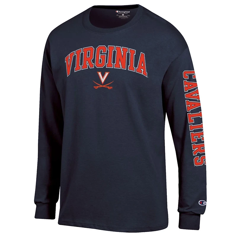 Champion Virginia Cavaliers Arch Over Logo 2-Hit Long Sleeve T-Shirt