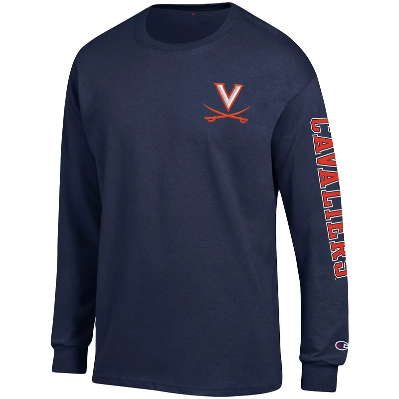 Champion Virginia Cavaliers Team Stack Long Sleeve T-Shirt