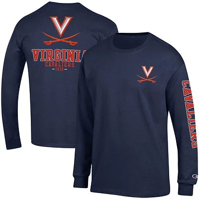 Champion Virginia Cavaliers Team Stack Long Sleeve T-Shirt