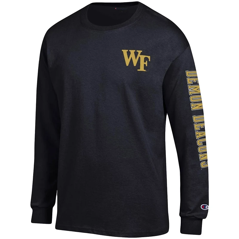 Champion Wake Forest Demon Deacons Team Stack Long Sleeve T-Shirt