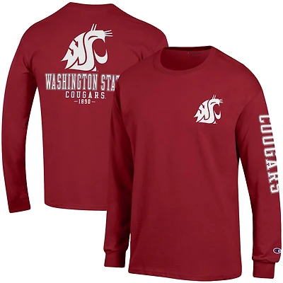 Champion Washington State Cougars Team Stack Long Sleeve T-Shirt