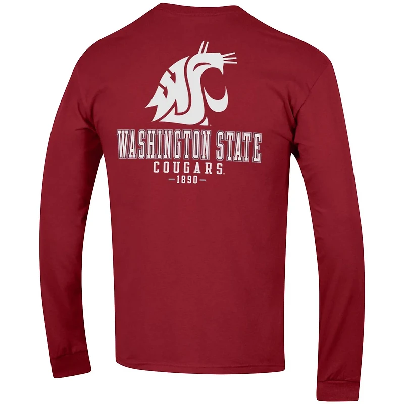 Champion Washington State Cougars Team Stack Long Sleeve T-Shirt