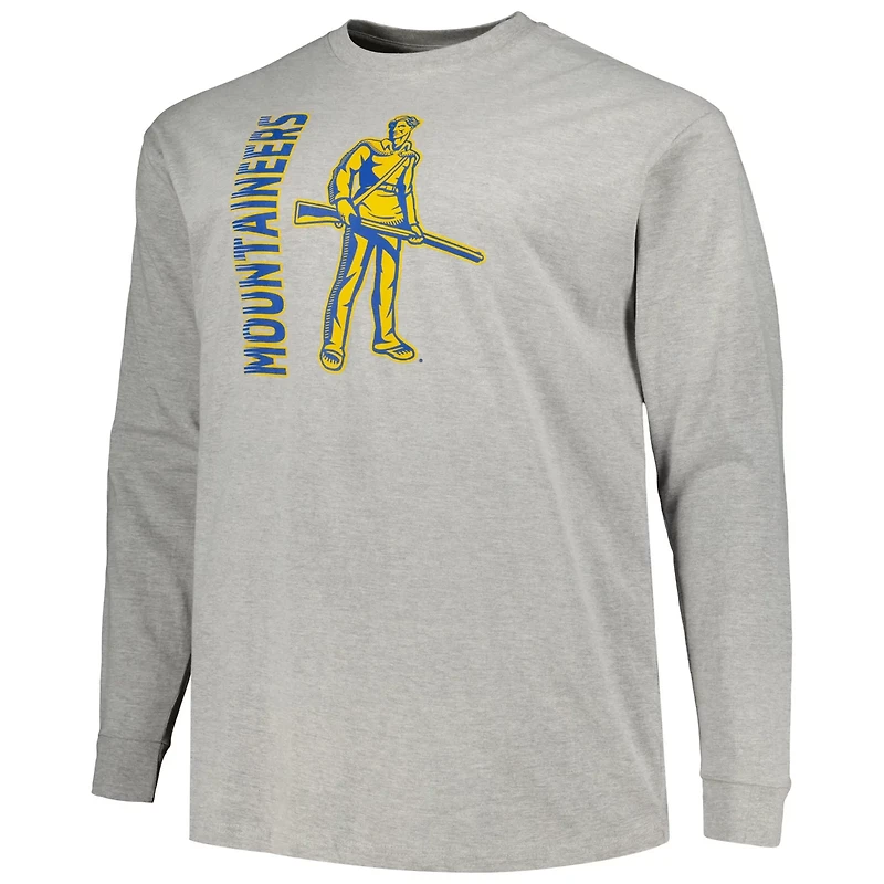 Champion West Virginia Mountaineers Big Tall Mascot Long Sleeve T-Shirt