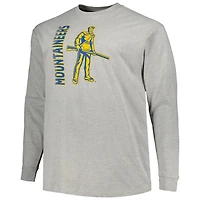 Champion West Virginia Mountaineers Big  Tall Mascot Long Sleeve T-Shirt