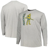 Champion West Virginia Mountaineers Big  Tall Mascot Long Sleeve T-Shirt