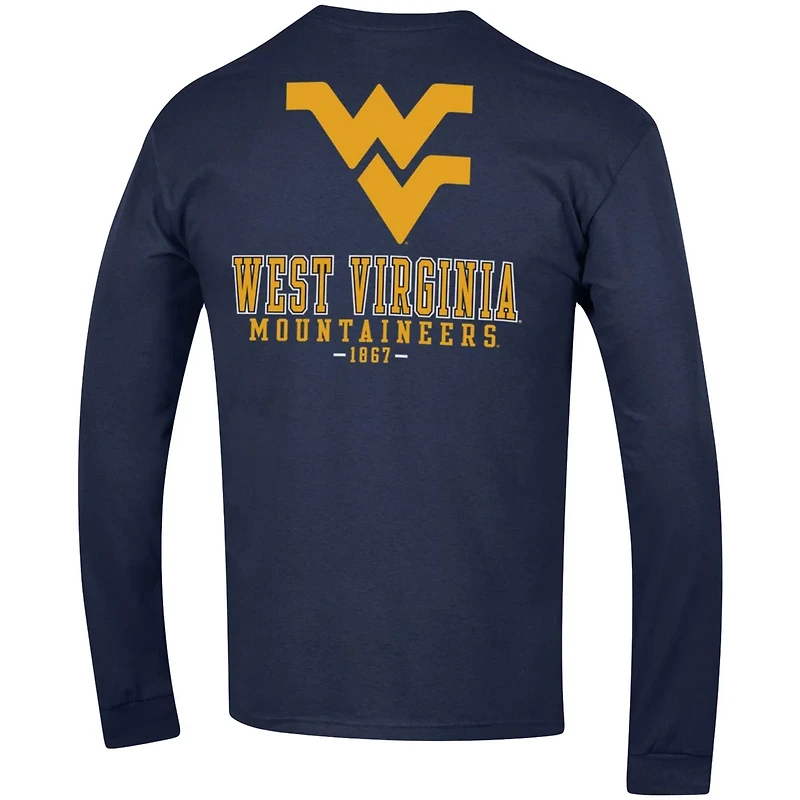 Champion West Virginia Mountaineers Team Stack Long Sleeve T-Shirt