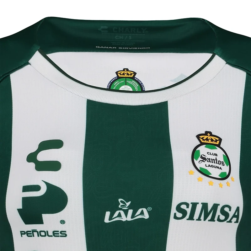 Charly White Santos Laguna 2024 25 Home Authentic Jersey