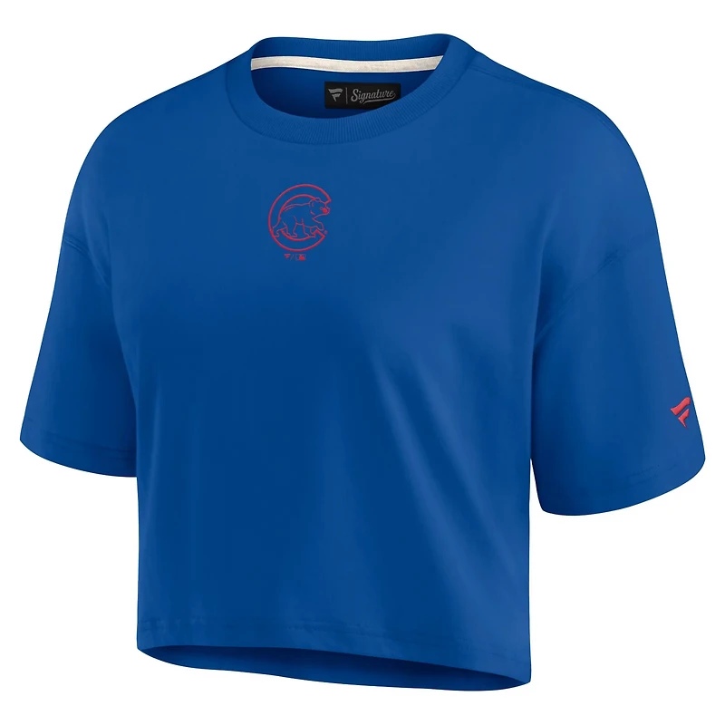 Chicago Cubs Elements Super Soft Boxy Cropped T-Shirt