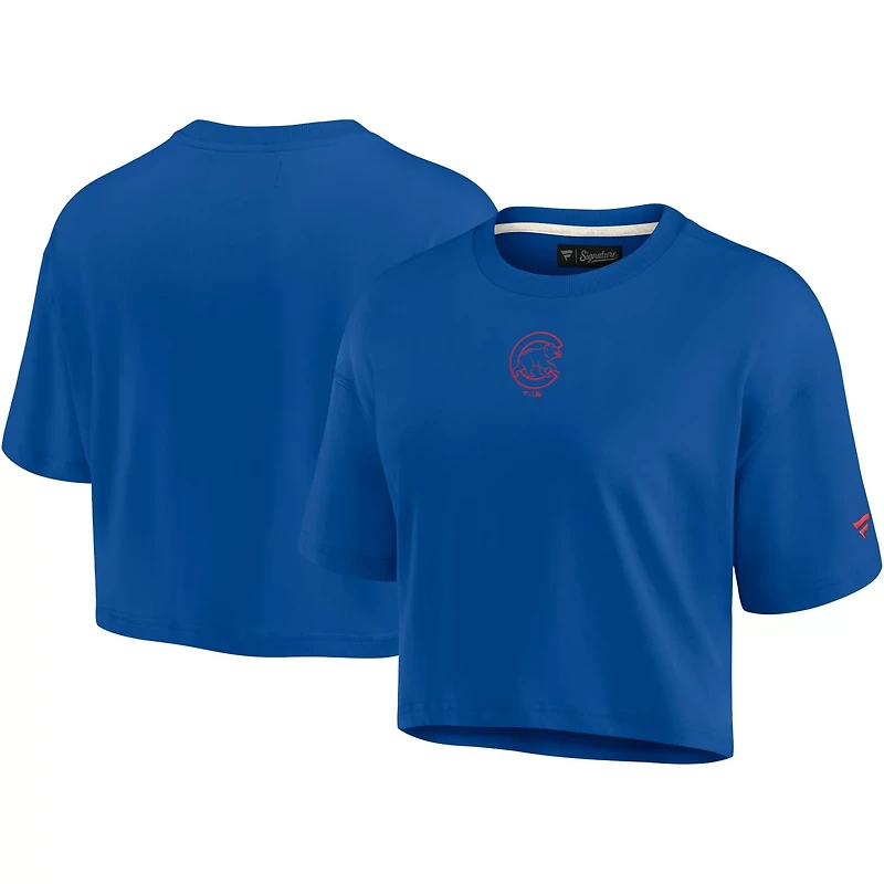 Chicago Cubs Elements Super Soft Boxy Cropped T-Shirt