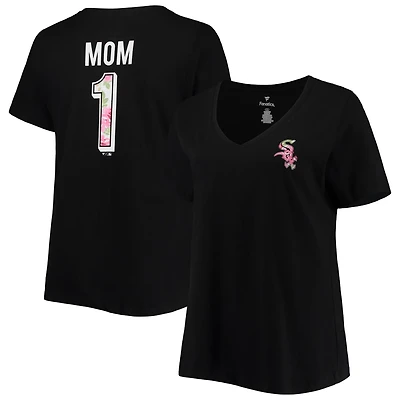 Chicago White Sox Plus 1 Mom 2-Hit V-Neck T-Shirt