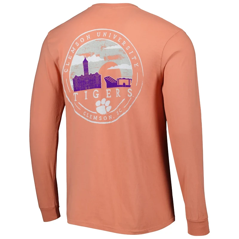 Clemson Tigers Circle Campus Scene Long Sleeve T-Shirt
