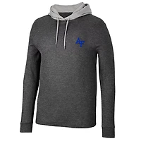 Colosseum Air Force Falcons Ballot Waffle-Knit Thermal Long Sleeve Hoodie T-Shirt