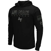 Colosseum Air Force Falcons OHT Military Appreciation Hoodie Long Sleeve T-Shirt
