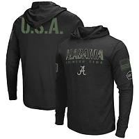 Colosseum Alabama Crimson Tide Big  Tall OHT Military Appreciation Tango Long Sleeve Hoodie T-Shirt