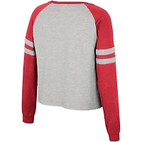 Colosseum Alabama Crimson Tide I'm Gliding Here Raglan Long Sleeve Cropped T-Shirt