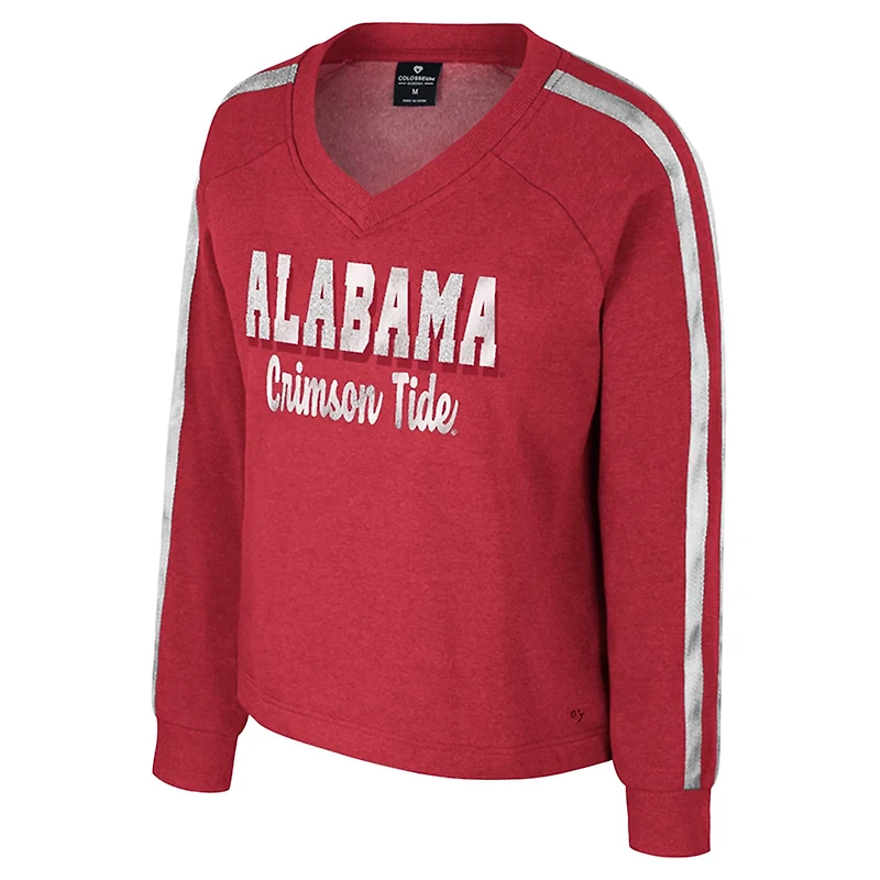 Colosseum Alabama Tide Treasures Long Sleeve V-Neck T-Shirt