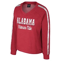 Colosseum Alabama Tide Treasures Long Sleeve V-Neck T-Shirt