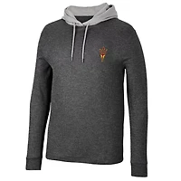 Colosseum Arizona State Sun Devils Ballot Waffle-Knit Thermal Long Sleeve Hoodie T-Shirt