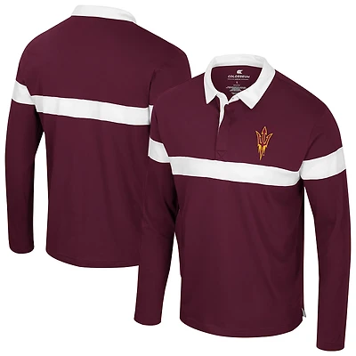 Colosseum Arizona State Sun Devils Too Cool For School Long Sleeve Polo