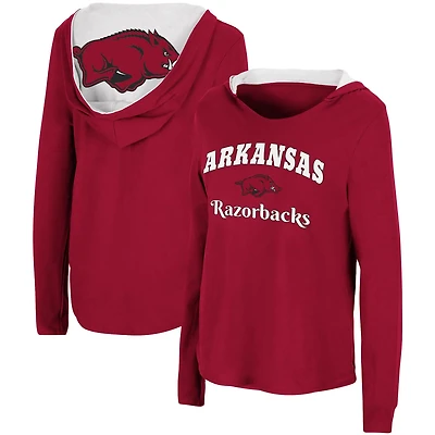 Colosseum Arkansas Razorbacks Catalina Hoodie Long Sleeve T-Shirt