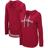 Colosseum Arkansas Razorbacks My Lover Lightweight Hooded Long Sleeve T-Shirt
