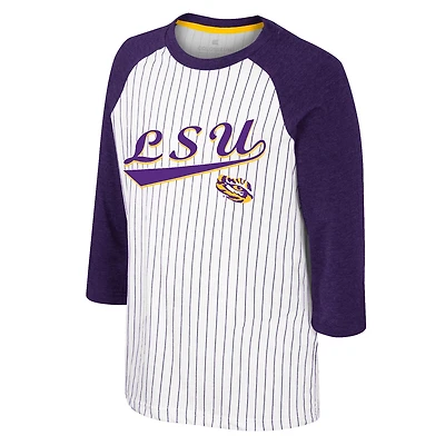 Colosseum Athletics Boys' Louisiana State University Dusty 3/4 Sleeve Shirt