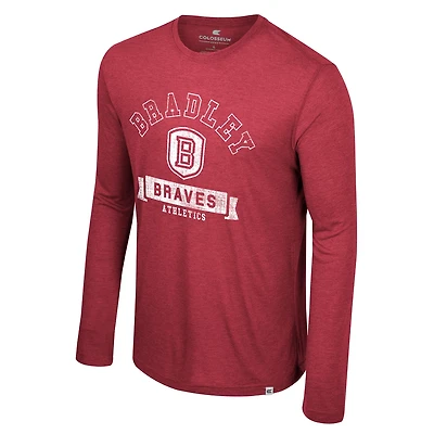 Colosseum Athletics Men's Bradley University Hap-Hap-Happiest Long Sleeve Shirt